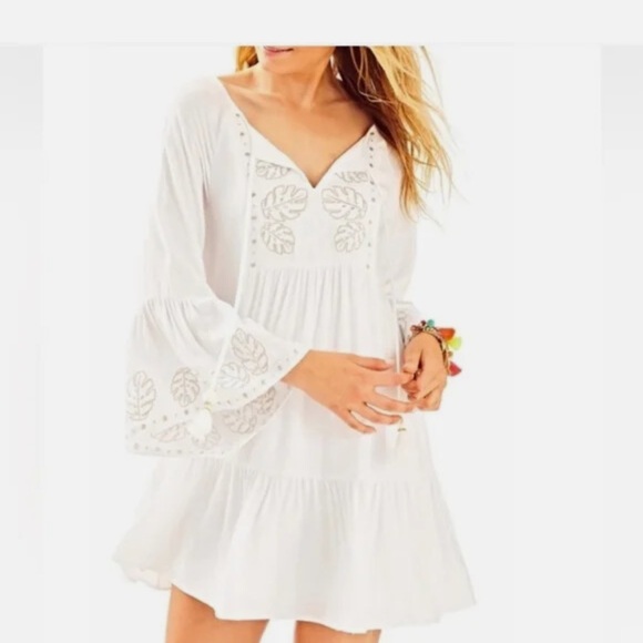 Lilly Pulitzer Amisa Tunic Dress Resort White XXS NWOT - Picture 1 of 13